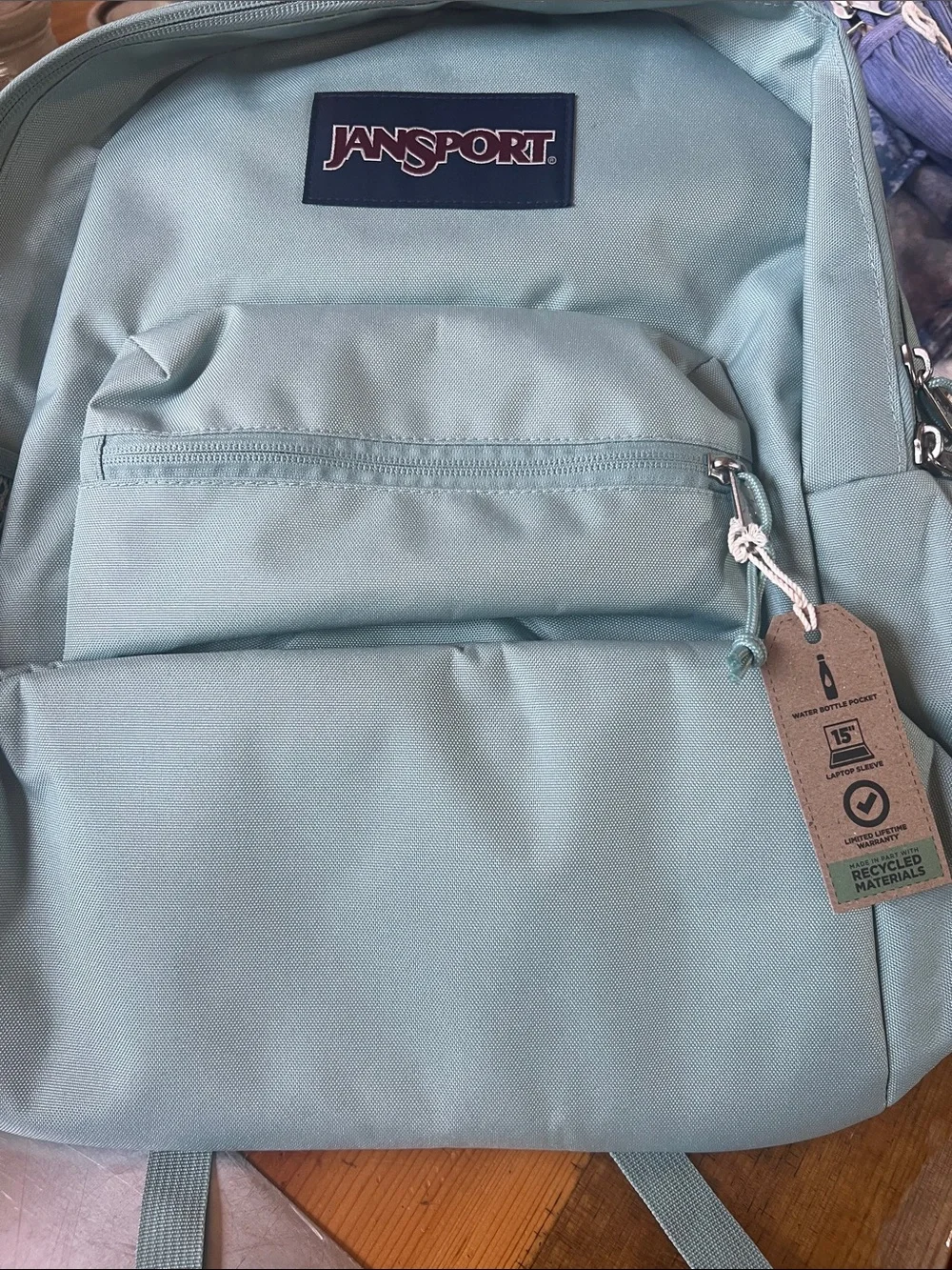 Jansport Cross Town Plus in Faded Sage NWT Backpack